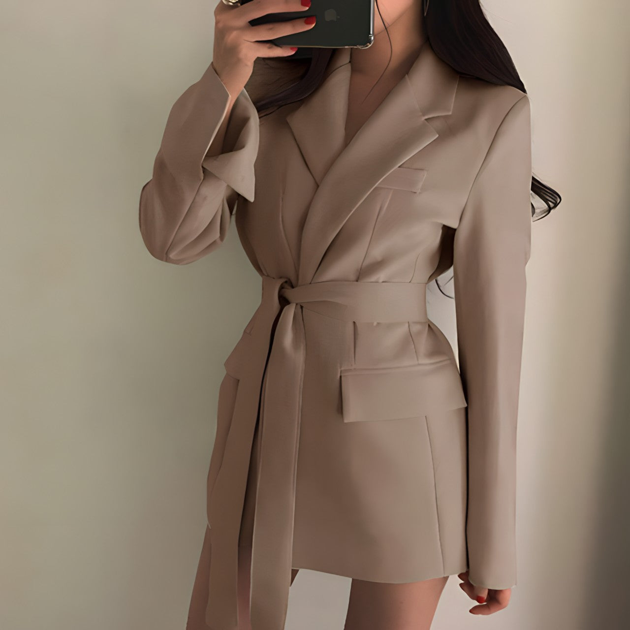 Blazer dress with waistband - Elegante & Modern Chic
