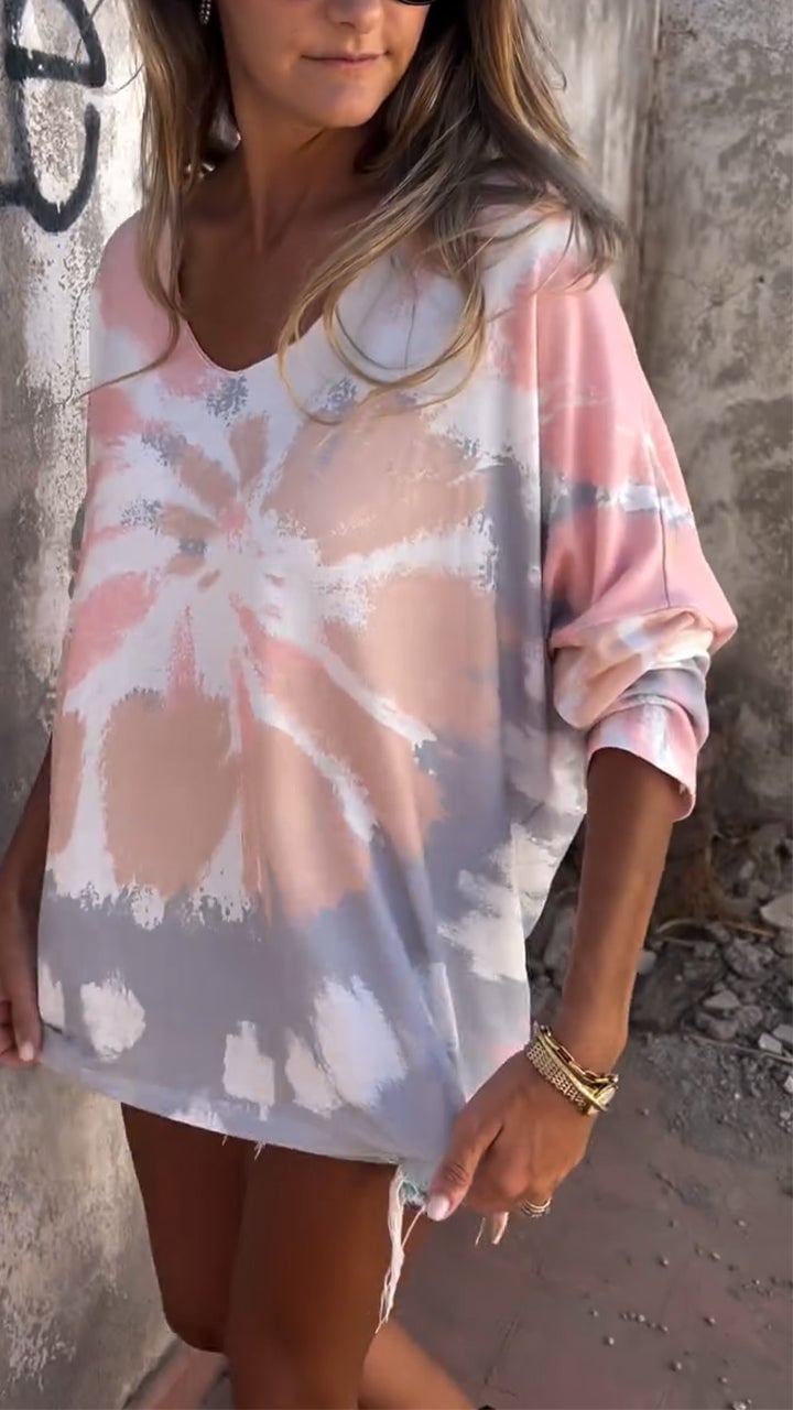Demi | Charm Tie-dye Top