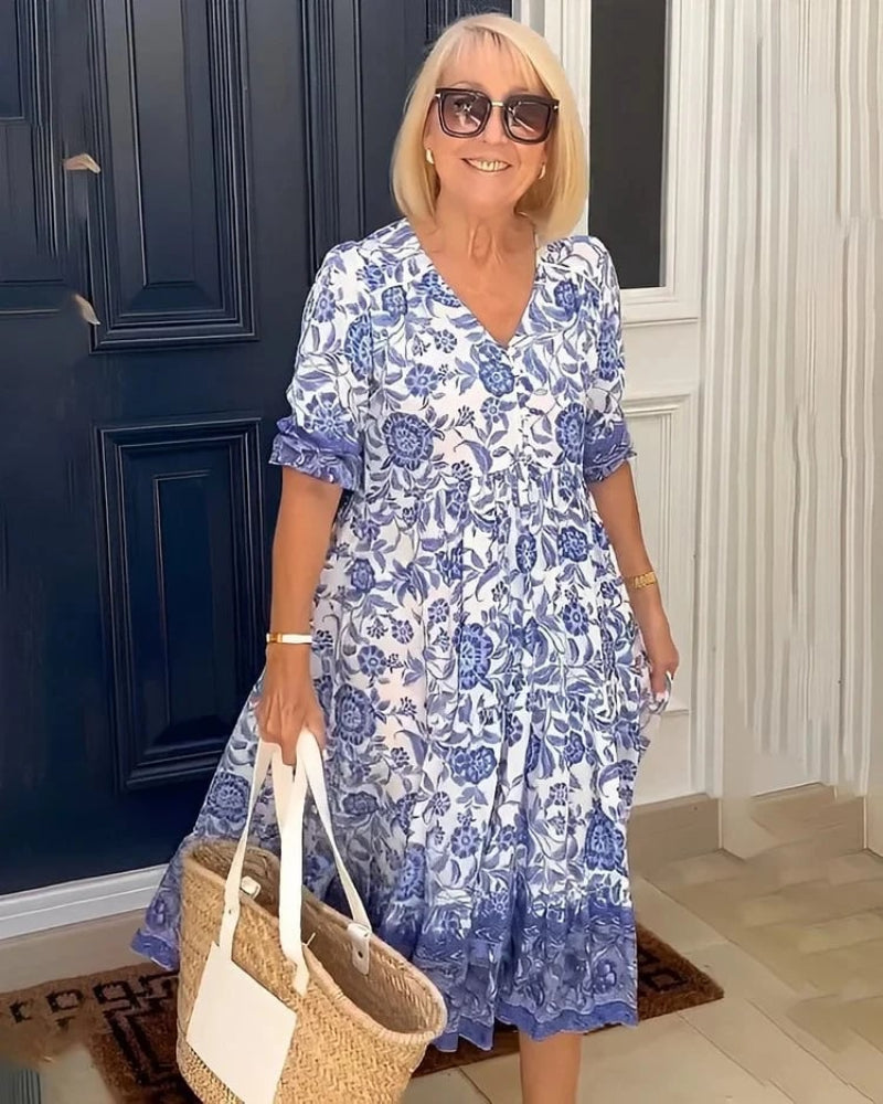 CAROLINE | ELEGANT AND AIRY FLORAL DRESS