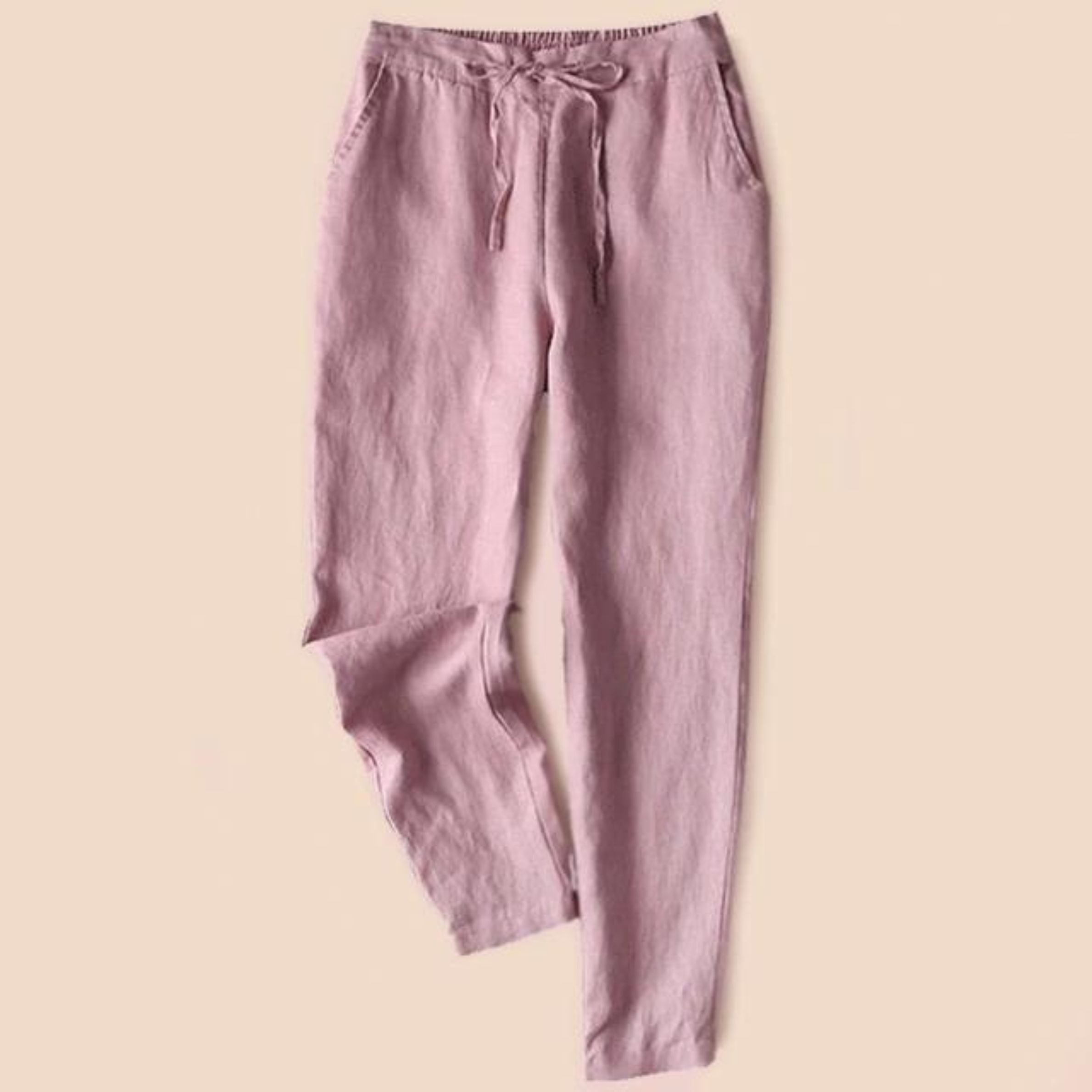 Women's cotton-linen pants